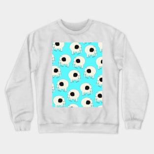 Cute elephant pattern Crewneck Sweatshirt